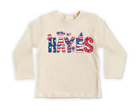 Personalized 4th of July Onesie, Baby Bodysuit, Baby Shirt, Toddler Sweatshirt - USA Patriotic Outfit, Custom Name Celebration Baby Gift