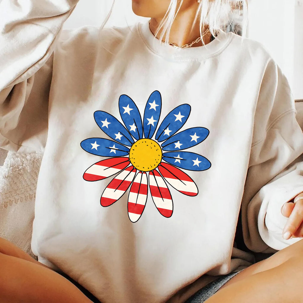 July 4th Daisy Sweatshirt