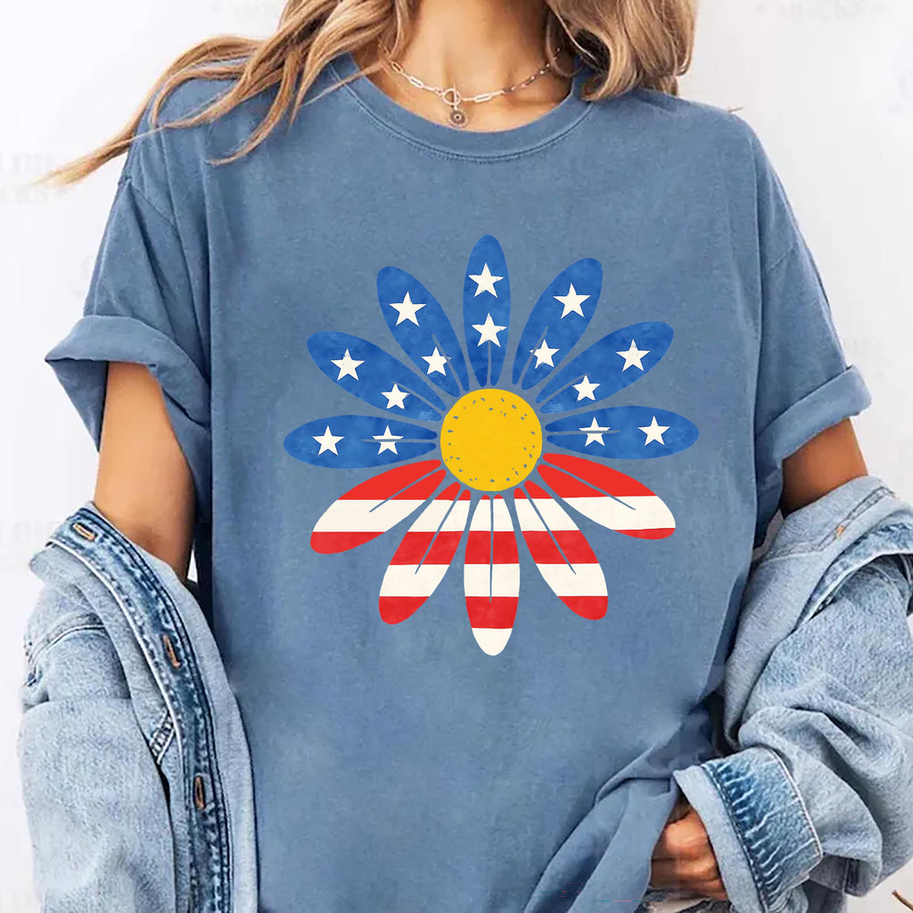July 4th Daisy Long Sleeve Shirt