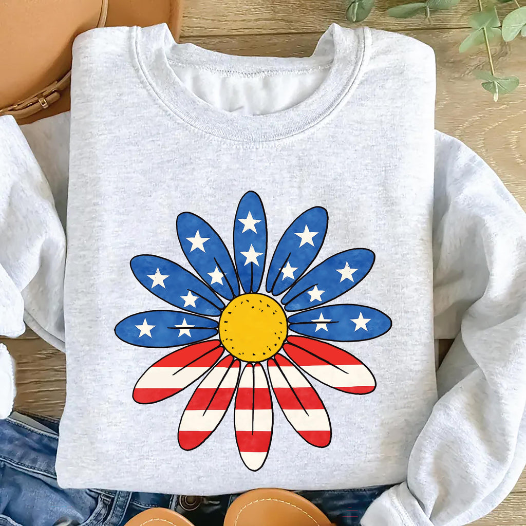 July 4th Daisy Long Sleeve Shirt