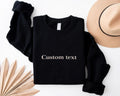 Minimal Custom Text Embroidered Sweatshirt