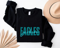 Custom Embroidered School Mascot Sweatshirt