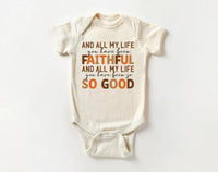 Psalm Bible Quote Onesie, Baby Bodysuit, Baby Shirt, Toddler Sweatshirt - Boho Christian Outfit, Religious Baby Gift, Faith-Based Boho Style