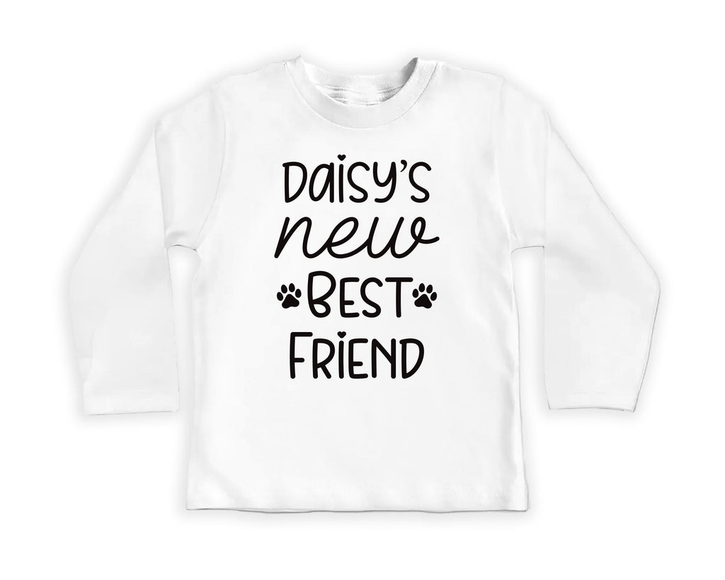 Dog’s Best Friend Onesie, Baby Bodysuit, Baby Shirt, Toddler Sweatshirt - New Baby Personalized Outfit, Custom Gift for Pet Loving Families