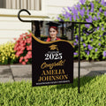 Personalized High School Graduation Photo Garden Flag, Double Sided Custom College Graduation, Class of 2025 Yard Sign, Celebration Flag