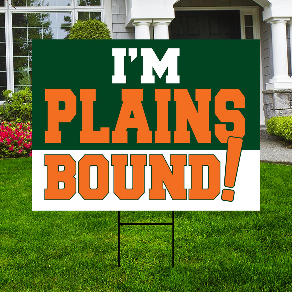 Personalized College Bound Yard Sign, Senior Graduation College Bound Sign, Custom Graduate University Bound Yard Sign with Metal H-Stake