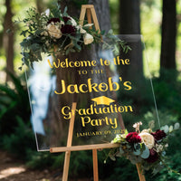2025 Graduation Party Welcome Sign, Graduation Decor Sign, College Grad Party Display, Class of 2025 Sign, Graduation Gifts, Custom Sign