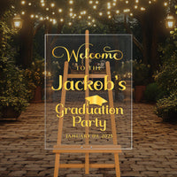 2025 Graduation Party Welcome Sign, Graduation Decor Sign, College Grad Party Display, Class of 2025 Sign, Graduation Gifts, Custom Sign