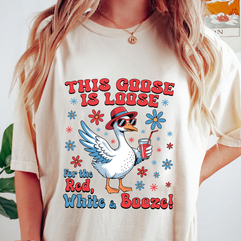 4th of July Goose Short Sleeve T-Shirt