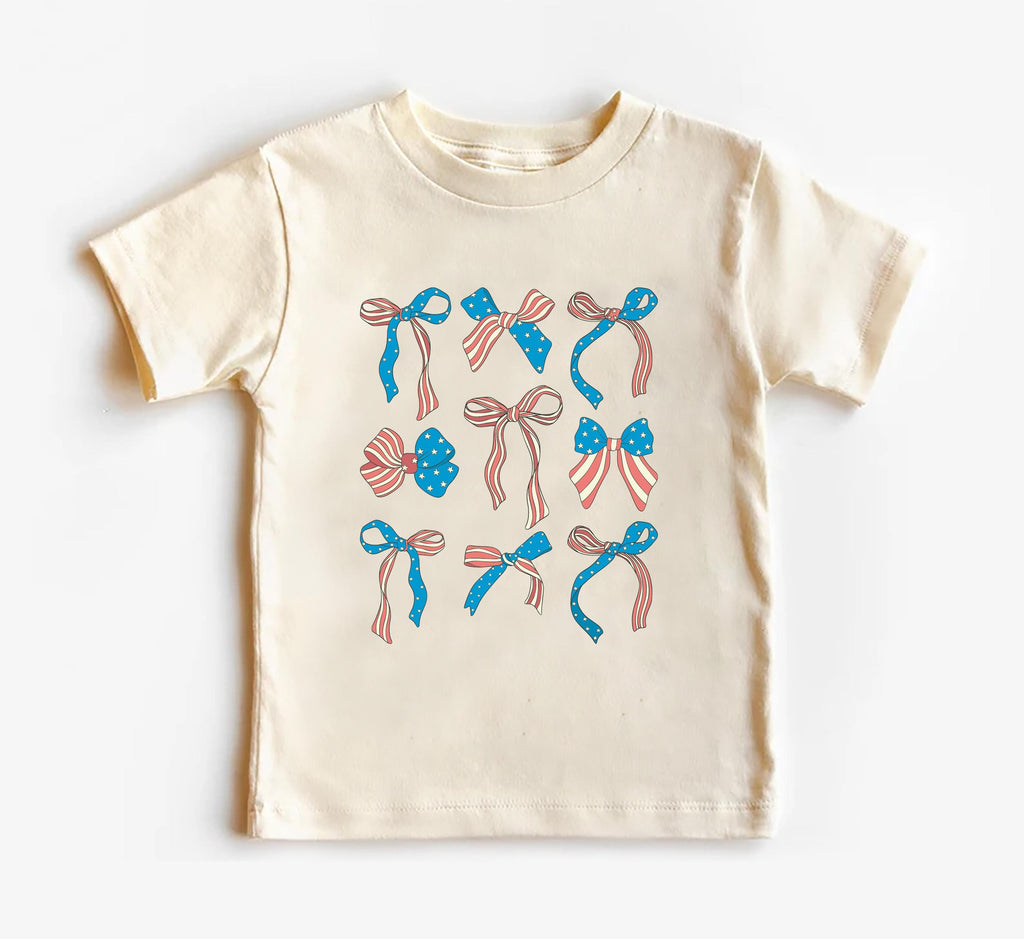 4th of July Onesie, Baby Bodysuit, Baby Shirt, Toddler Sweatshirt - Girls Coquette Patriotic Outfit, Boho Bows, Southern Girl July 4th Gift