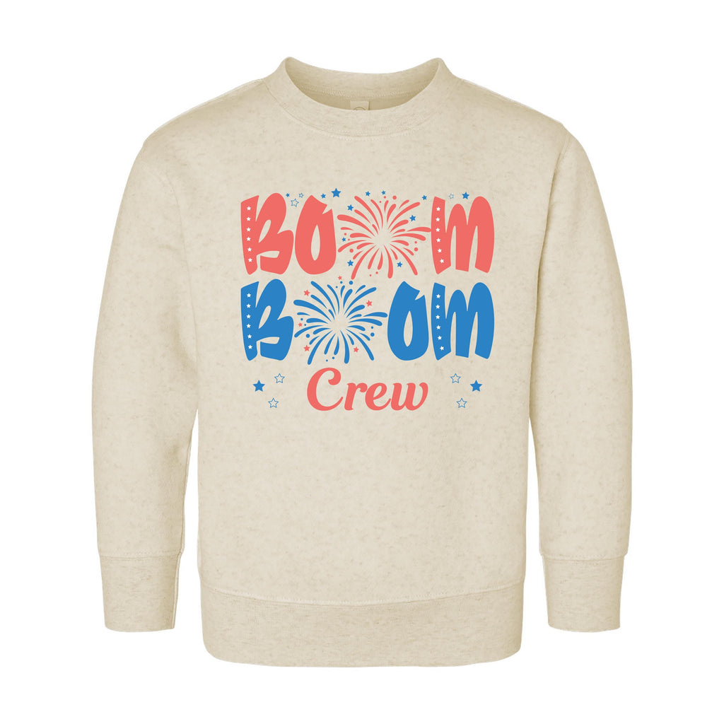 Boom Boom Crew Onesie, Baby Bodysuit, Baby Shirt, Toddler Sweatshirt - Cousin Crew Patriotic Outfit, Fourth of July Fireworks USA Baby Gift