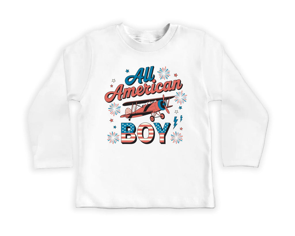 Fourth of July Boys Onesie, Baby Bodysuit, Baby Shirt, Toddler Sweatshirt - American Boy Retro Outfit, Vintage Patriotic USA Baby Gift