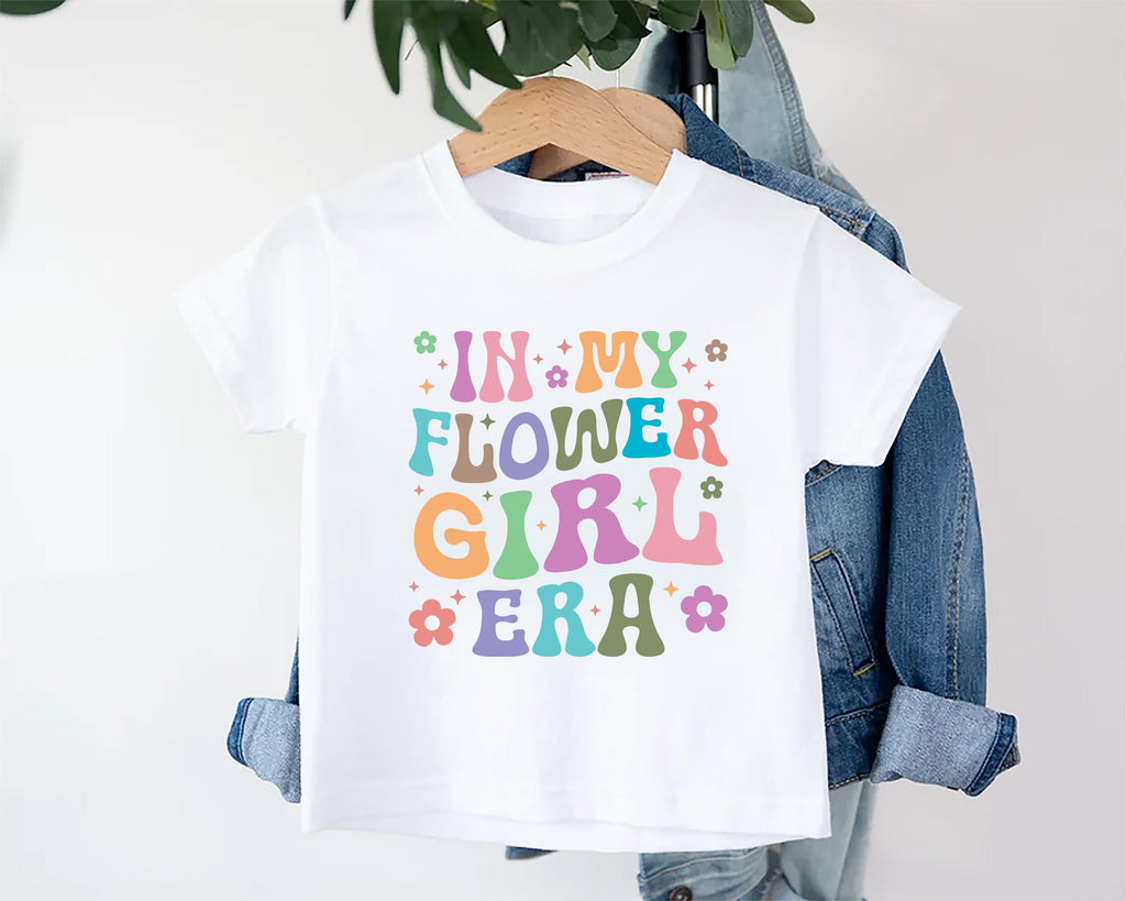 In My Flower Girl Era Onesie Baby Bodysuit, Baby Shirt, Toddler Sweatshirt, Cute Girls Wedding Party Outfit, Flower Girl Gift, Bridal Moment