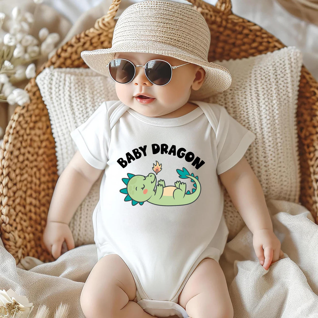 Baby Dragon Onesie, Baby Bodysuit, Baby Shirt, Toddler Sweatshirt - Cute Year of the Dragon Announcement Outfit, Chinese Zodiac Baby Gift