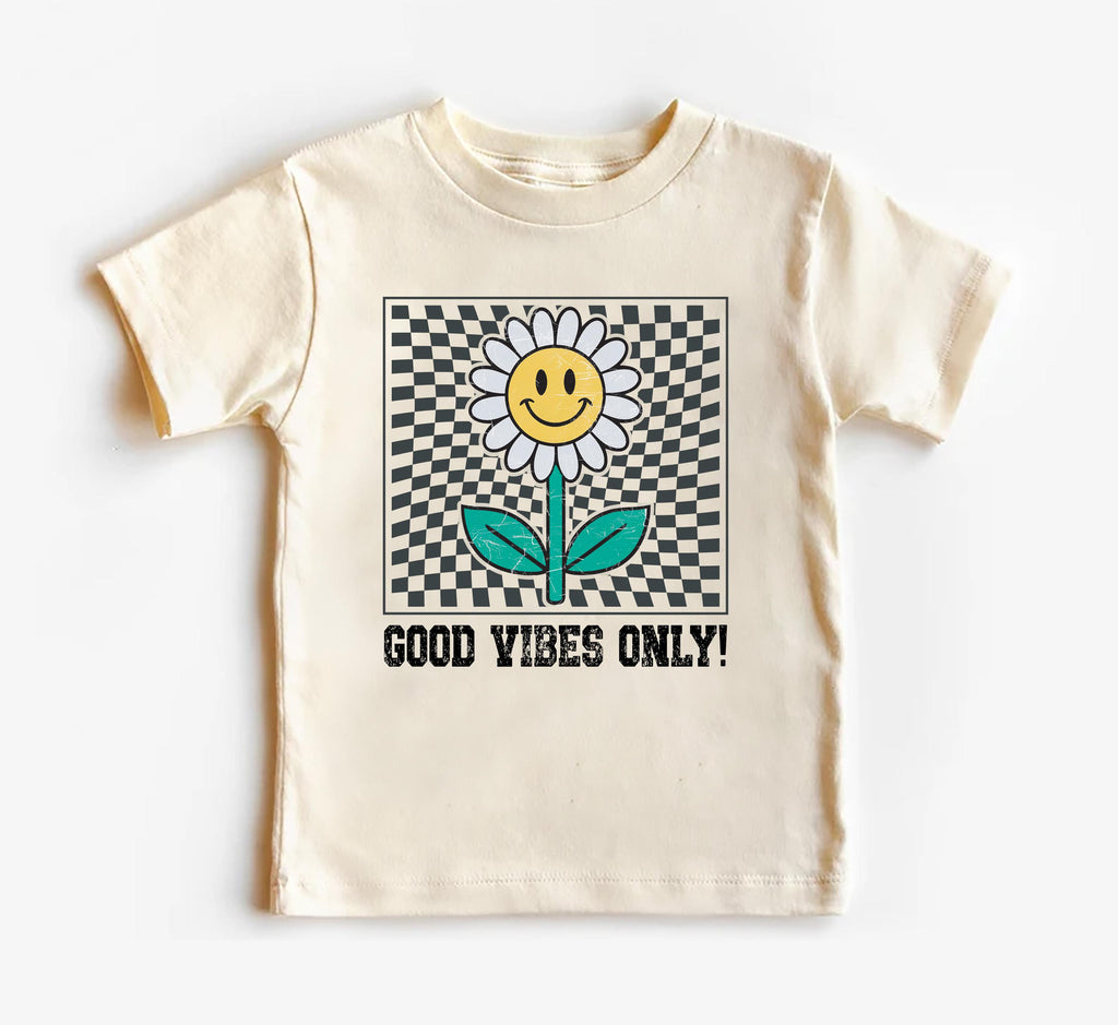 Good Vibes Onesie, Baby Bodysuit, Baby Shirt, Toddler Sweatshirt - Retro Daisy Summer Outfit, Cute Flower Baby Gift, Groovy Sunshine Look