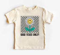 Good Vibes Onesie, Baby Bodysuit, Baby Shirt, Toddler Sweatshirt - Retro Daisy Summer Outfit, Cute Flower Baby Gift, Groovy Sunshine Look