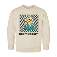 Good Vibes Onesie, Baby Bodysuit, Baby Shirt, Toddler Sweatshirt - Retro Daisy Summer Outfit, Cute Flower Baby Gift, Groovy Sunshine Look