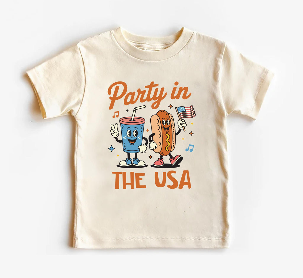 Retro 4th of July Onesie Baby Bodysuit, Baby Shirt, Toddler Sweatshirt,Party in the USA Outfit, Patriotic Baby Gift, Red White and Blue Look