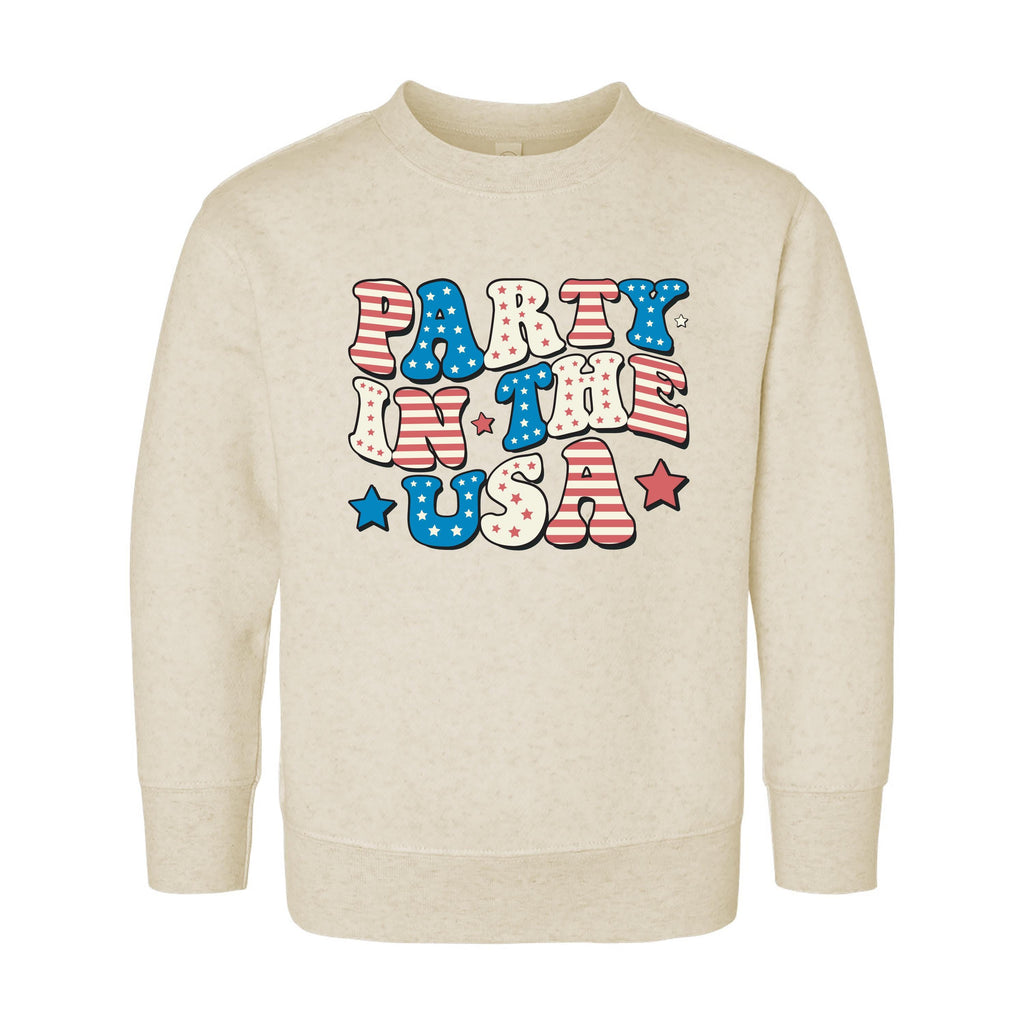 Party in the USA Onesie, Baby Bodysuit, Baby Shirt, Toddler Sweatshirt - Patriotic Fourth of July Outfit, Cute Red White Blue Baby Gift