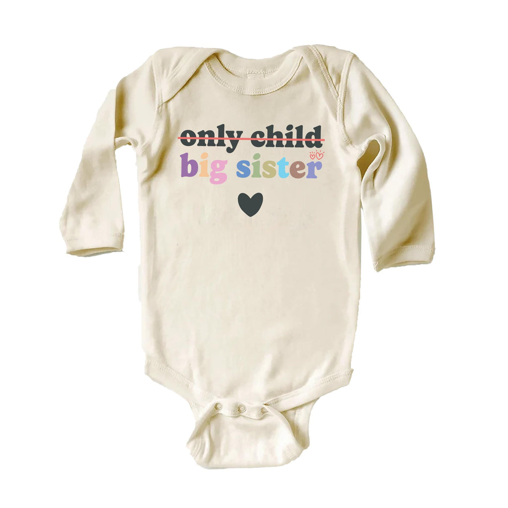 Retro Big Sister Onesie, Baby Bodysuit, Baby Shirt, Toddler Sweatshirt, Big Sis Sibling Outfit, Cute Announcement Gift, Sister Family Reveal