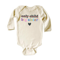 Retro Big Sister Onesie, Baby Bodysuit, Baby Shirt, Toddler Sweatshirt, Big Sis Sibling Outfit, Cute Announcement Gift, Sister Family Reveal