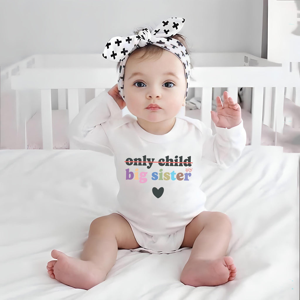 Retro Big Sister Onesie, Baby Bodysuit, Baby Shirt, Toddler Sweatshirt, Big Sis Sibling Outfit, Cute Announcement Gift, Sister Family Reveal