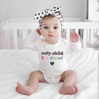 Retro Big Sister Onesie, Baby Bodysuit, Baby Shirt, Toddler Sweatshirt, Big Sis Sibling Outfit, Cute Announcement Gift, Sister Family Reveal