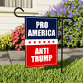 Pro-America Anti-Trump Garden Flag, 12x18 Inch Double Sided, Resist Hate Flag, Anti-Trump Flag, Resist Racism Flag, Resist Fascism Flag