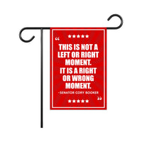 Senator Cory Booker Protest Garden Flag, 12x18 Inch Double Sided, Resist Hate, Anti-Trump Flag, Resist Racism Flag, Resist Fascism Flag