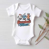 Baseball Vibes Onesie Baby Bodysuit, Baby Shirt, Toddler Sweatshirt, Retro Sports Boys Summer Outfit, Cute Baseball Baby Gift, Game Day Look