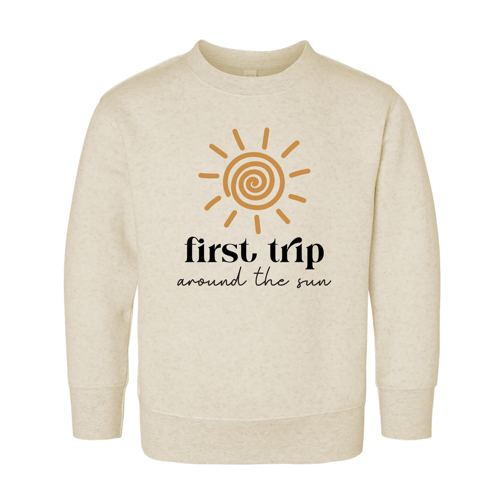 First Trip Around the Sun Onesie, Baby Bodysuit, Baby Shirt, Toddler Sweatshirt - Boho First Birthday, One Year Old Gift, Space Party Look