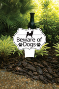 Beware of Dog Yard Sign, Rust-Free Aluminum Dog Security Sign with Stake, 10x14 Warning Lawn Sign, Not Responsible Dog Warning Outdoor Sign