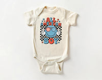 All American Boy Baby Bodysuit, Baby Shirt, Toddler Sweatshirt - America Retro Outfit, 4th of July Toddler Gift, Retro Memorial Day Clothing