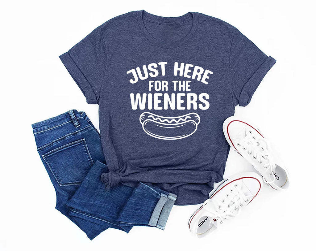 Just Here for the Wieners Short Sleeve T-Shirt