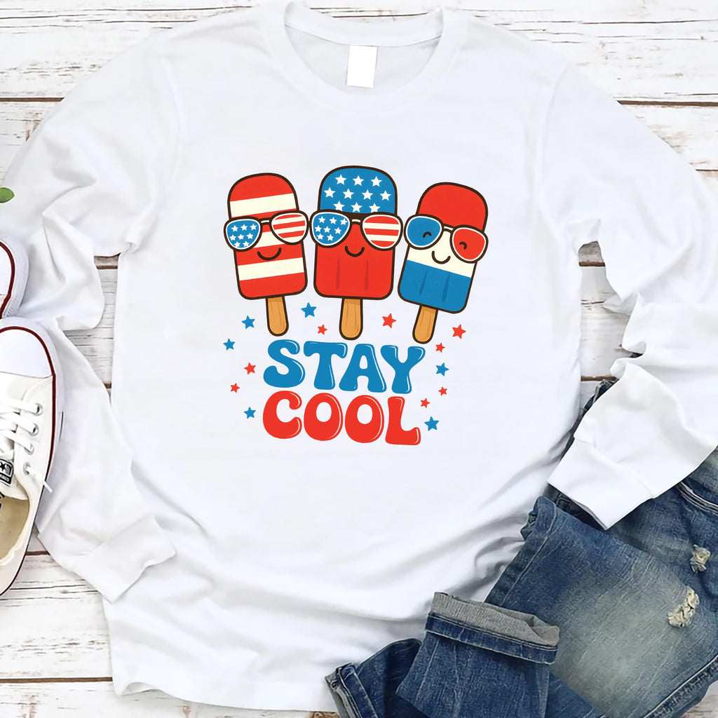 Stay Cool Popsicle Long Sleeve Shirt