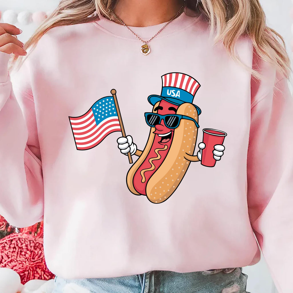 4th of July Hotdog Short Sleeve T-Shirt