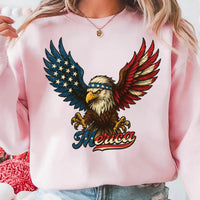 American Flag Bald Eagle Short Sleeve T-Shirt