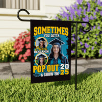 Personalized College Graduation Garden Flag, Double Sided Custom School, University Logo, Class of 2025 Yard Sign, Graduate Celebration Flag