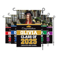 Personalized College Graduation Garden Flag, Double Sided Custom School, University Logo, Class of 2025 Yard Sign, Graduate Celebration Flag