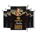 Personalized College Graduation Garden Flag, Double Sided Custom School, University Logo, Class of 2025 Yard Sign, Graduate Celebration Flag