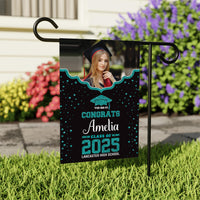 Personalized College Graduation Garden Flag, Double Sided Custom School, University Logo, Class of 2025 Yard Sign, Graduate Celebration Flag