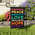 Kindness Equality Hope, Resistance Resist Garden Flag, Double Sided, Resist Hate, Anti-Trump, Resist Racism, Resist Fascism Flag
