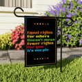Equal Rights for Others Doesn't Mean Garden Flag, Double Sided, Anti-Trump Flag, Human Rights Flag, Anti Racism Flag, Lady Liberty Flag