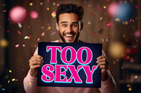 Photo Booth Props Party Sign Cutouts, Funny Slang Word Sayings, Birthday Bachelorette Party Decor, Selfie Backdrop Signs, Best Seller Props