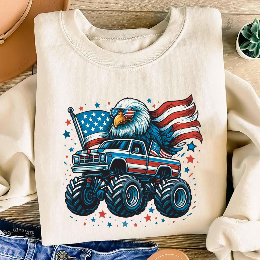 American Flag Eagle Long Sleeve Shirt