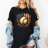 Patriotic Baseball Long Sleeve Shirt