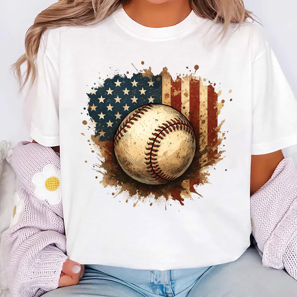 Patriotic Baseball Long Sleeve Shirt