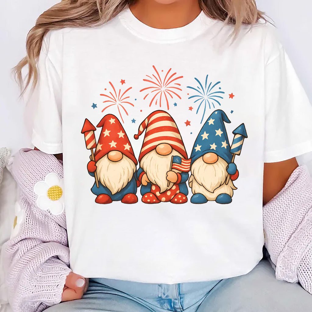 4th of July Gnomes Short Sleeve T-Shirt