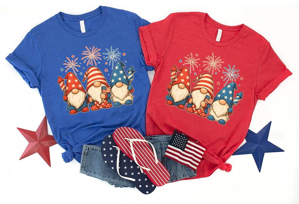 4th of July Gnomes Short Sleeve T-Shirt