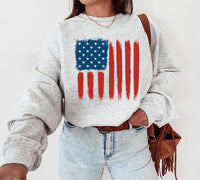 Patriotic American Flag Sweatshirt